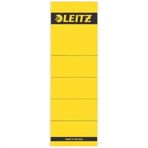 Leitz 1642 rugetiketten / geel / zelfklevend / breed / 61 mm x 191 mm / 10 etiketten