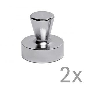 Maul kegelmagneet / Neodymium / lichtzilver / 32 mm / 2 stuks