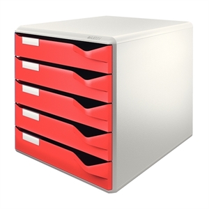 Leitz 5280 ladeblok / rood / 5 laden