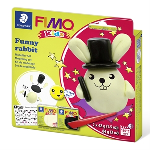 Fimo 8035 20 funny rabbit / kids set / boetseerklei / 84 gram
