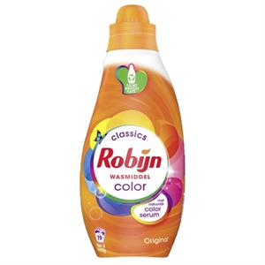 Robijn Klein & Krachtig vloeibaar wasmiddel / Color / 665 ml / 19 wasbeurten