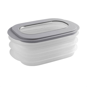 Sunware Sigma Home vershoudbakje vleeswaren / transparante/grijs / 1,1 liter