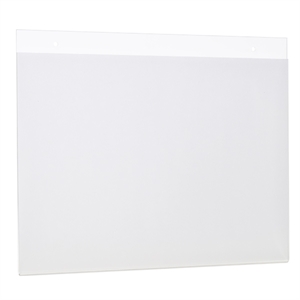 Deflecto DE46901 wandfolderhouder liggend / A4 / polystyreen / transparant / 1 vak