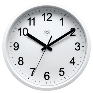 NeXtime NX-7307WI wandklok / kunststof / wit / 25,5 cm