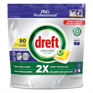 Dreft Professional All-in-One vaatwastabletten / Lemon / 90 vaatwasbeurten
