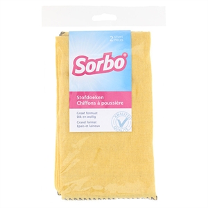 Sorbo Stofdoek / Geel / 40x50 cm / 2 stuks