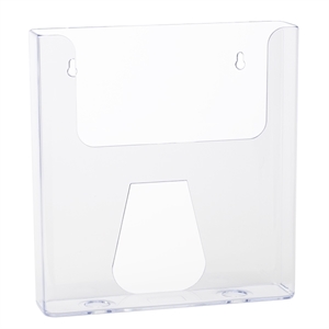 Deflecto DE76401 wandfolderhouder / A4 / polystyreen / transparant / hangend / 1 vak