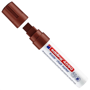 Edding 4090 krijtmarker / bruin / schuine punt / 4-15mm
