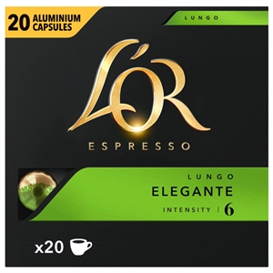L'OR Espresso Lungo Elegante koffiecups / 20 stuks