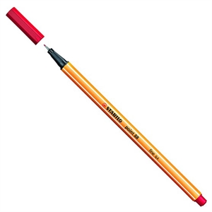 Stabilo fineliner point 88 / rood / 0,4mm