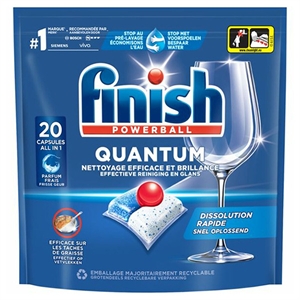 Finish Quantum vaatwastabletten / Regular / 20 vaatwasbeurten