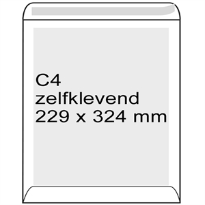 Raadhuis 308540-10 bordrug envelop / zelfklevend / C4 / 229mm x 324mm / 10 stuks