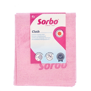Sorbo Professionele Reinigingsdoek / Rood / 4 stuks