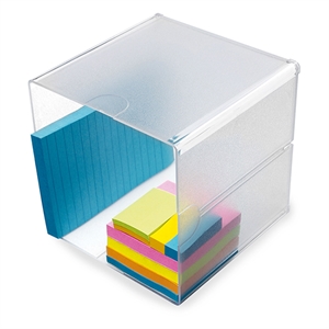 Deflecto Classic Cube organizer / eendelig / transparant / 153 x 153 x 153 mm