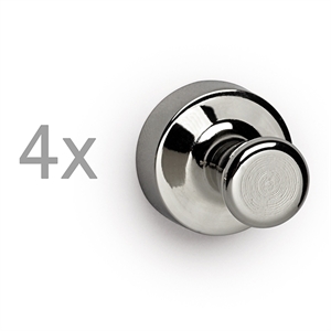 Maul kegelmagneet / nikkel / 15 mm / 4 stuks