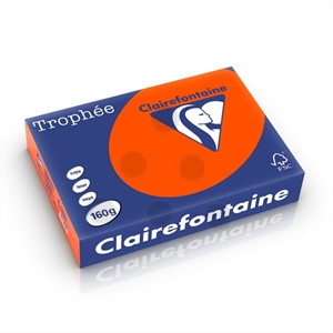 Clairefontaine papier / kardinaalrood / A4 / 160 gr. / 250 vel
