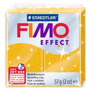 Fimo 8020-112 klei effect / glitter goud / 57 gram