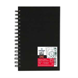 Canson 400039211 tekenalbum / hardcover / zwart / spiraal / 80 vel