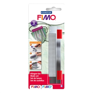 Fimo 870004 messenset / RVS / zilvergrijs/rood