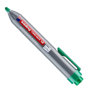Edding Retract 12 whiteboard marker / groen / ronde punt / 1,5 - 3 mm