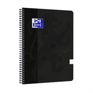 Oxford Touch spiraalblok / A4 / geruit / zwart / 70 vel