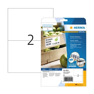 Herma Power 10910 etiketten / extra sterk / 210 x 148 mm / wit / 50 etiketten