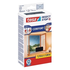 Tesa vliegenhor Insect Stop / comfort / raam / 170 x 180 cm / zwart