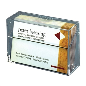 Sigel SI-VA110 visitekaartbox / transparant / 1 vak / 100 kaartjes