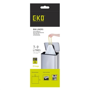 EKO vuilniszakken / met trekband / type B / 7-9 liter / 25 stuks