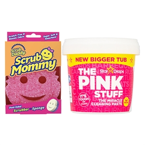 The Pink Stuff Paste (850 gram) + Scrub Mommy spons roze