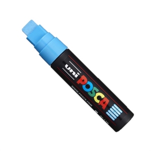 POSCA PC-17K verfmarker | lichtblauw | rechte punt | 15 mm