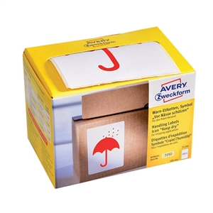 Avery Zweckform 7252 waarschuwingsetiketten / keep dry / 200 etiketten