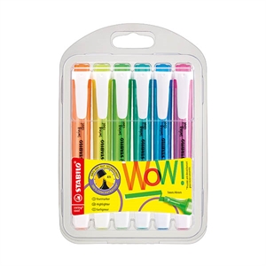 Stabilo Swing Cool markeerstiften / 6 kleuren
