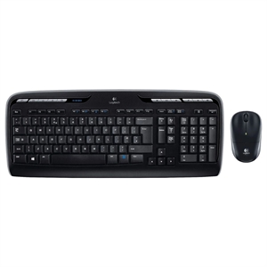 Logitech MK330 toetsenbord en muis /  QWERTY / draadloos / USB / zwart