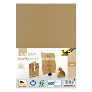 Folia 691/4/98 kraftpapier / A4 / bruin / 100 vel