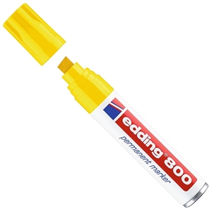 Edding 800 permanent marker / geel / beitelvormige punt / 4-12 mm