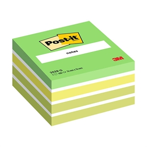 3M 2028G Post-it notes kubus / 76 x 76 mm / pastelgroen / 450 vel