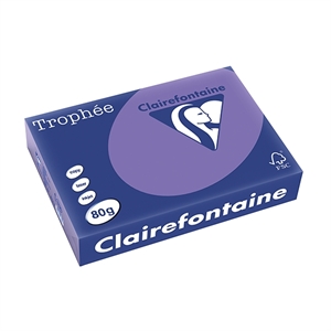 Clairefontaine papier / violet / A4 / 80 gr. / 500 vel