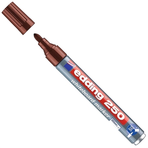 Edding 250 whiteboard marker / bruin / ronde punt / 1,5 - 3 mm