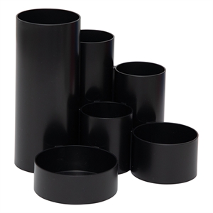 Maul 4115690 MAULtubo pennenhouder / zwart / gerecycled kunststof / 6 vakken