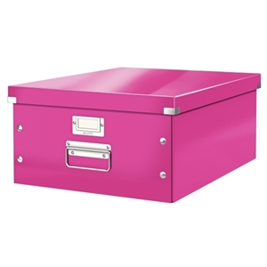 Leitz 6045 WOW opbergdoos / roze metallic / groot