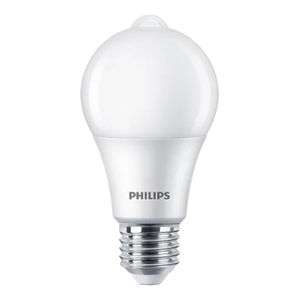Philips E27 LED-lamp | Dag/Nacht Bewegingssensor | 8W (60W) | warm wit | peermodel