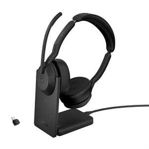 Jabra Evolve2 55 Link380c MS stereo headset / draadloos / inclusief oplaadstation / zwart