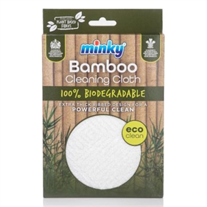 Minky Bamboe Bio schoonmaakdoek / afbreekbaar / wit