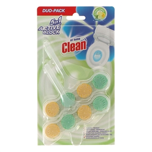 At Home Clean Toiletblok / Citrus / 45 gram / 2 stuks