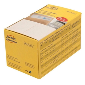 Avery Zweckform 3435 frankeeretiketten / wit / 135 mm x 38 mm / 1000 etiketten