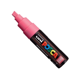 POSCA PC-8K verfmarker / roze / beitel punt / 8 mm
