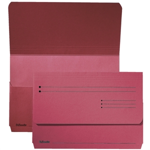 Esselte pocket-file dossiermap / karton / rood / 25 stuks