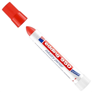 Edding 950 industriële paint marker / rood / ronde punt / 10 mm