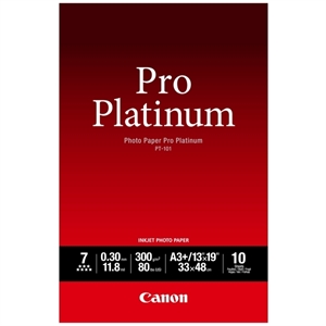 Canon PT-101 pro platinum fotopapier / glanzend / A3+ / 300 gr. / 10 vel